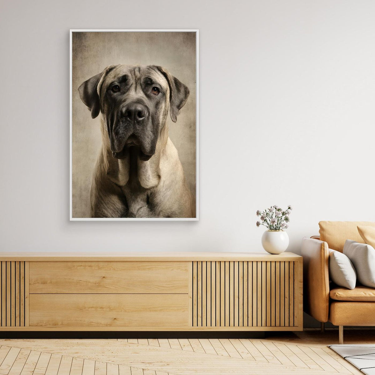 Dog Mastif Majestic Portrait 3 by Rafal Kulik