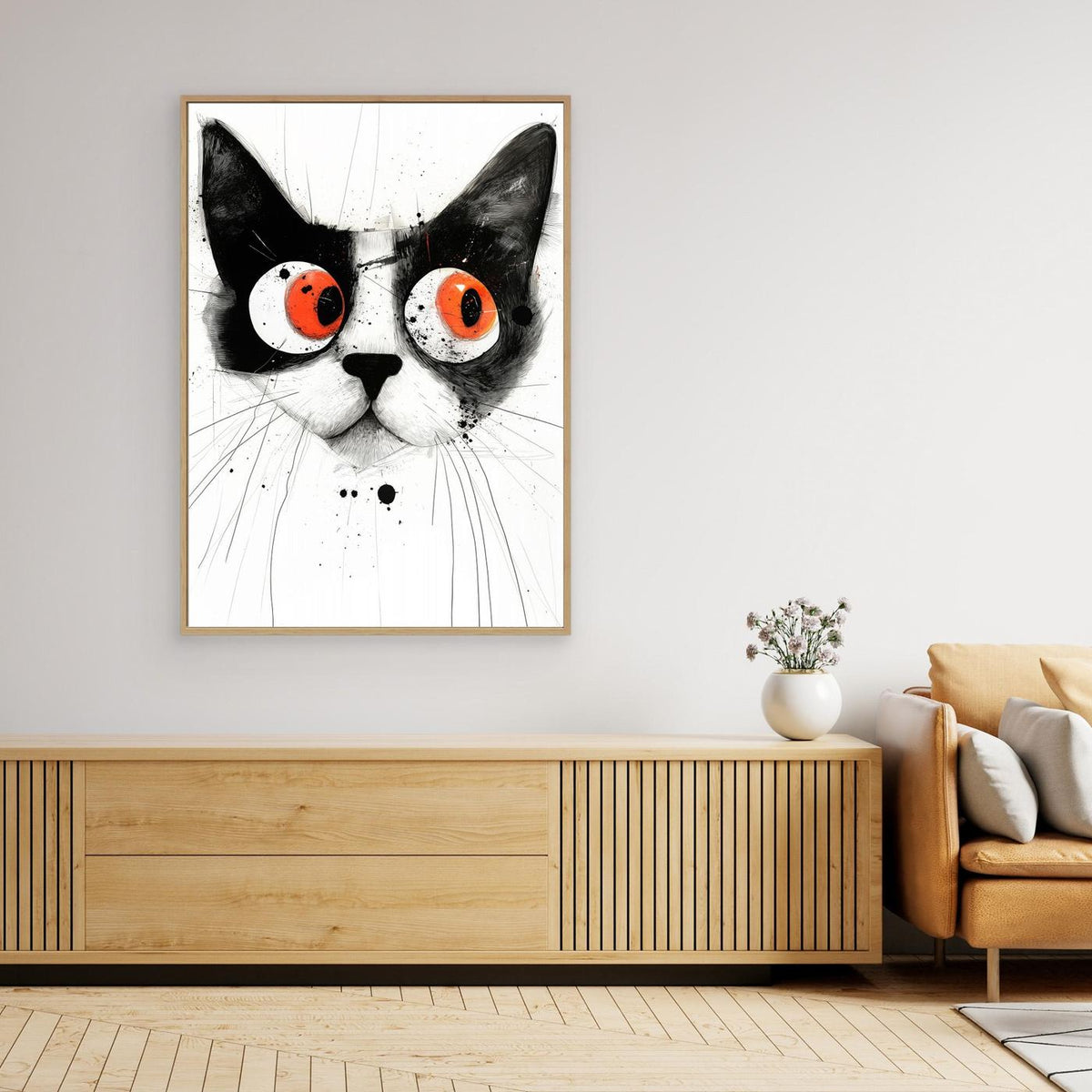 Drawing Cat Animal Art (4) by Justyna Jaszke