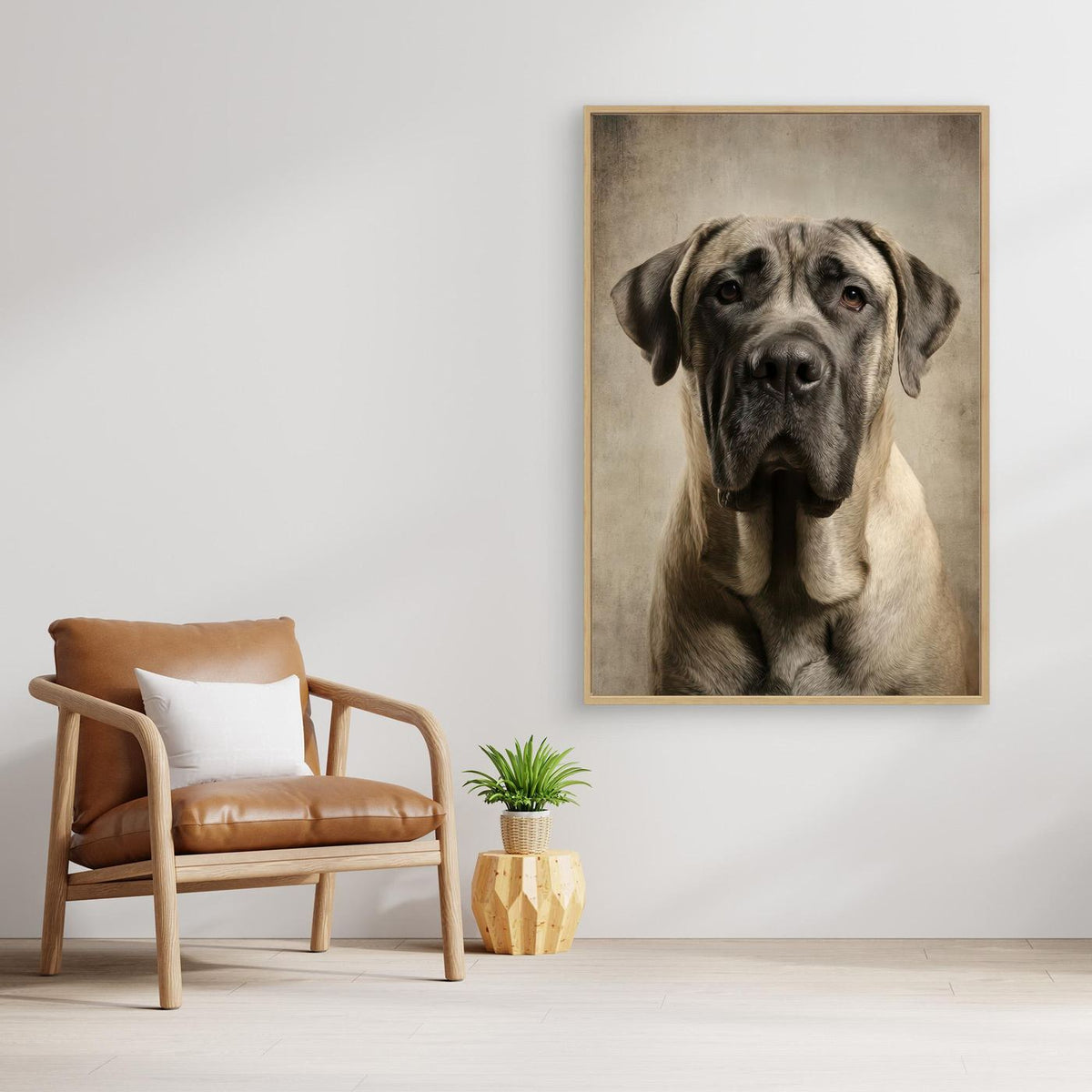 Dog Mastif Majestic Portrait 3 by Rafal Kulik