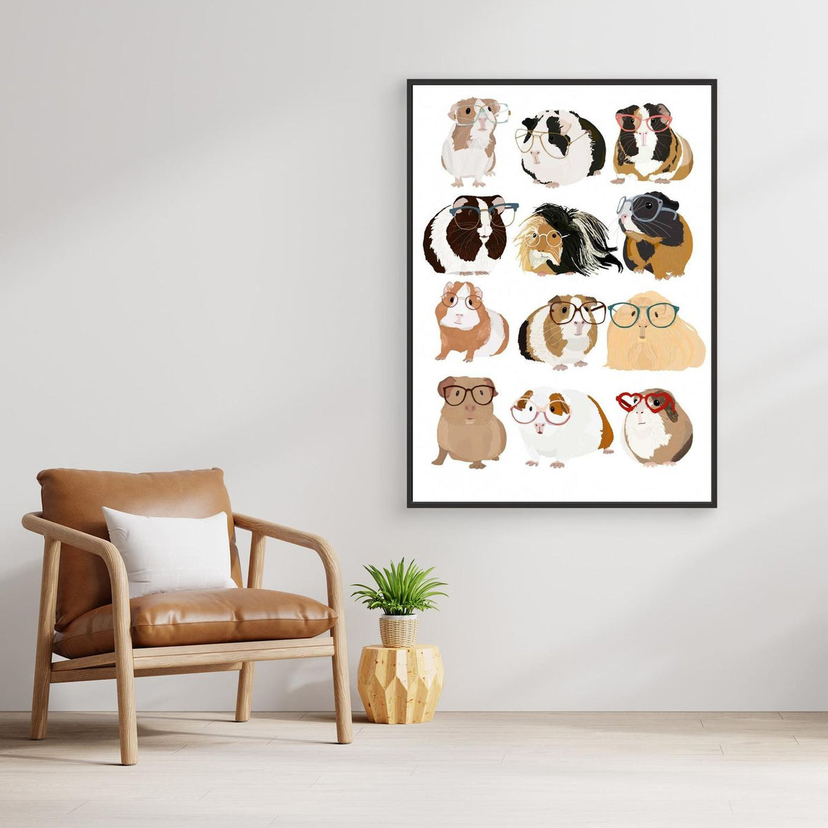 Guinea Pig in Glasses by Hanna Melin