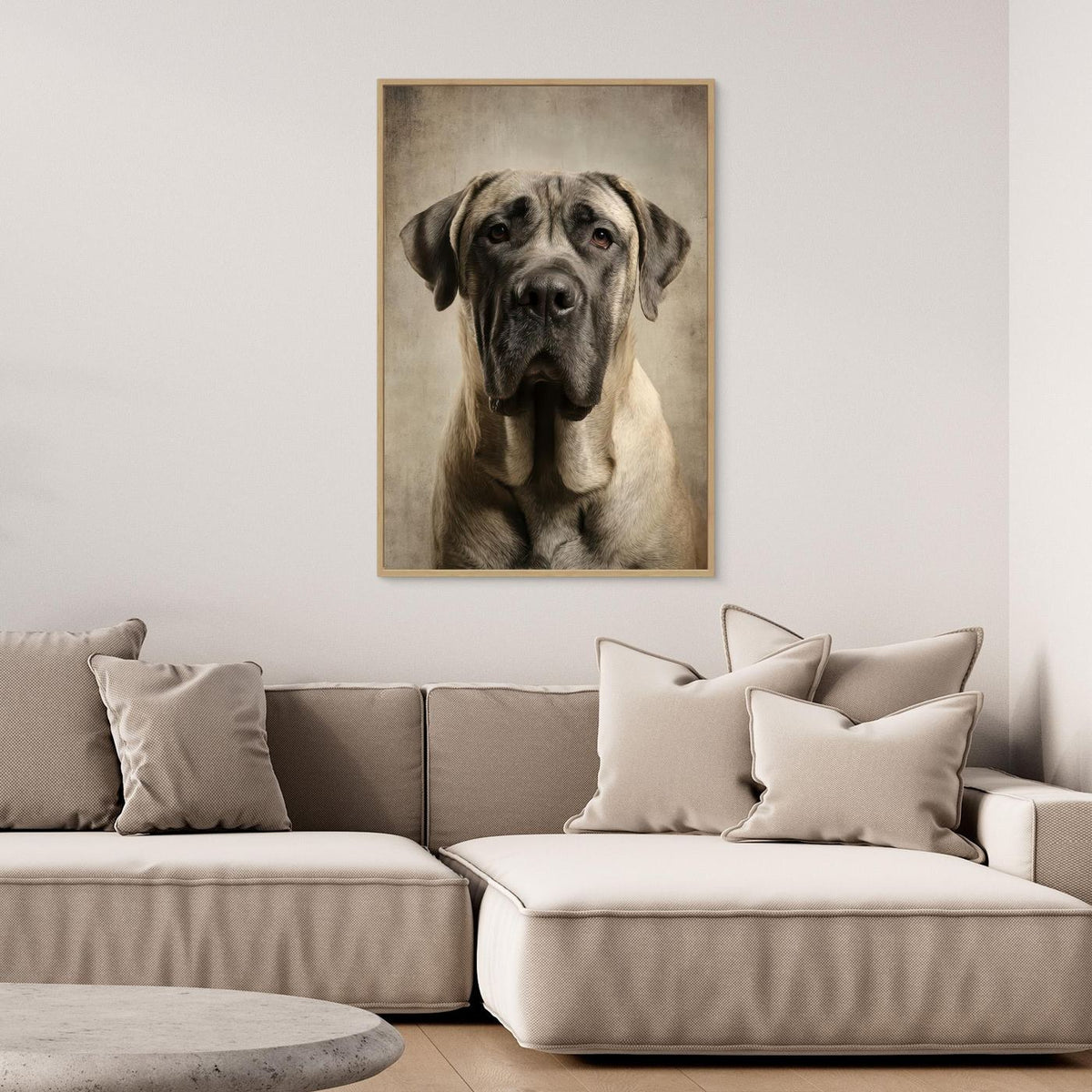 Dog Mastif Majestic Portrait 3 by Rafal Kulik