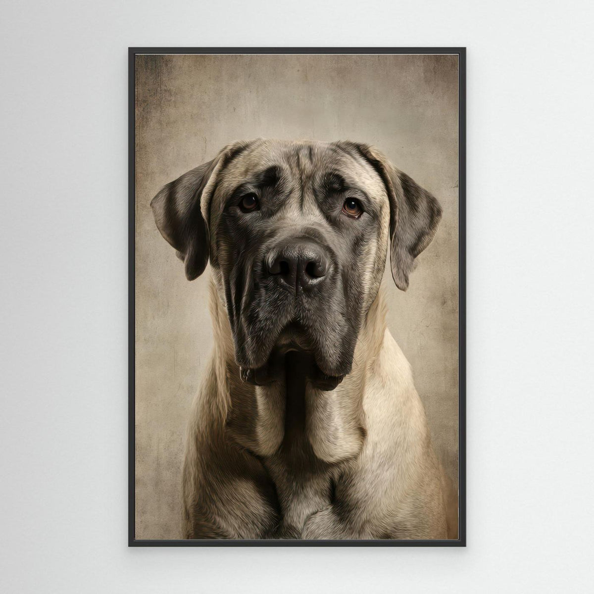 Dog Mastif Majestic Portrait 3 by Rafal Kulik