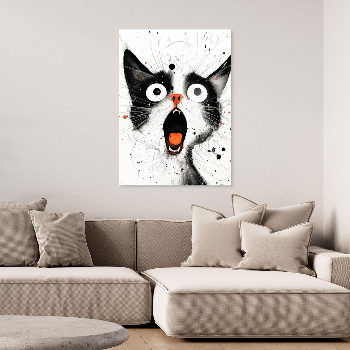 Drawing Cat Animal Art (15) by Justyna Jaszke