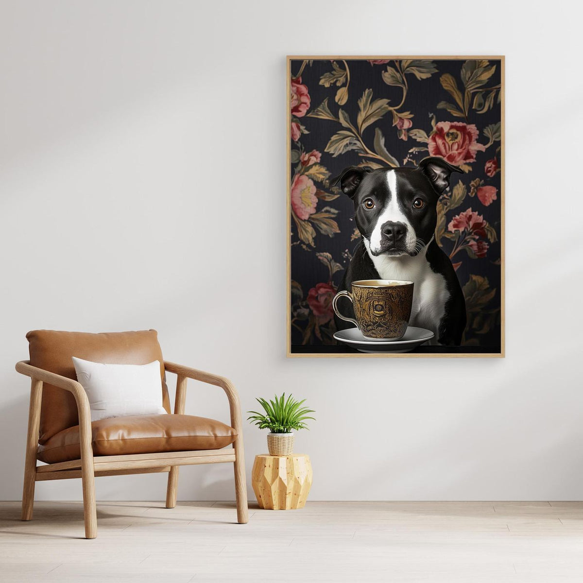 The Refined Staffy Café Moment by Shandu