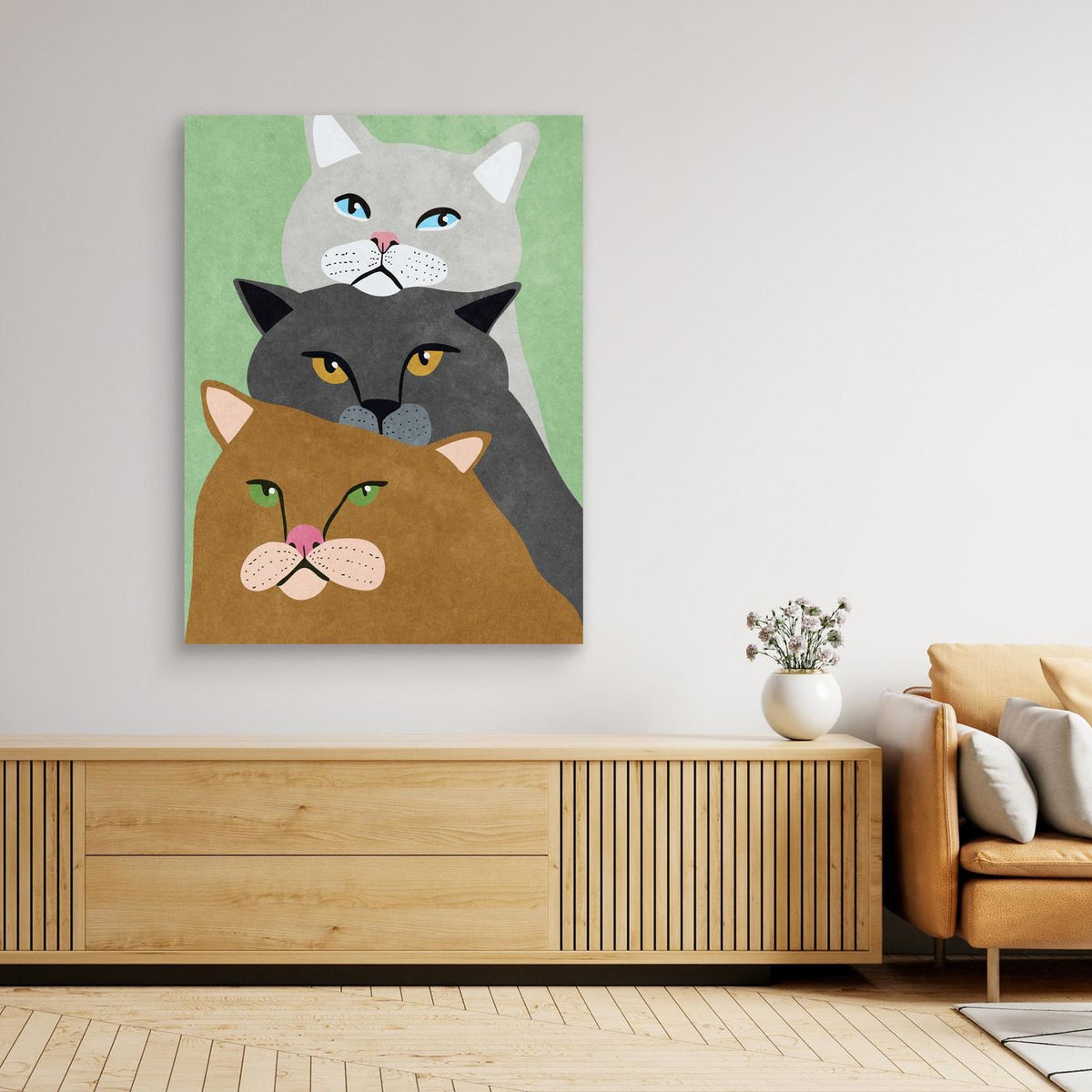 Cat Trio by Raissa Oltmanns