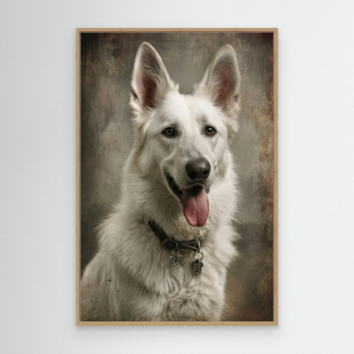 Beautiful White Swiss Shepherd Dog 1 by Rafal Kulik