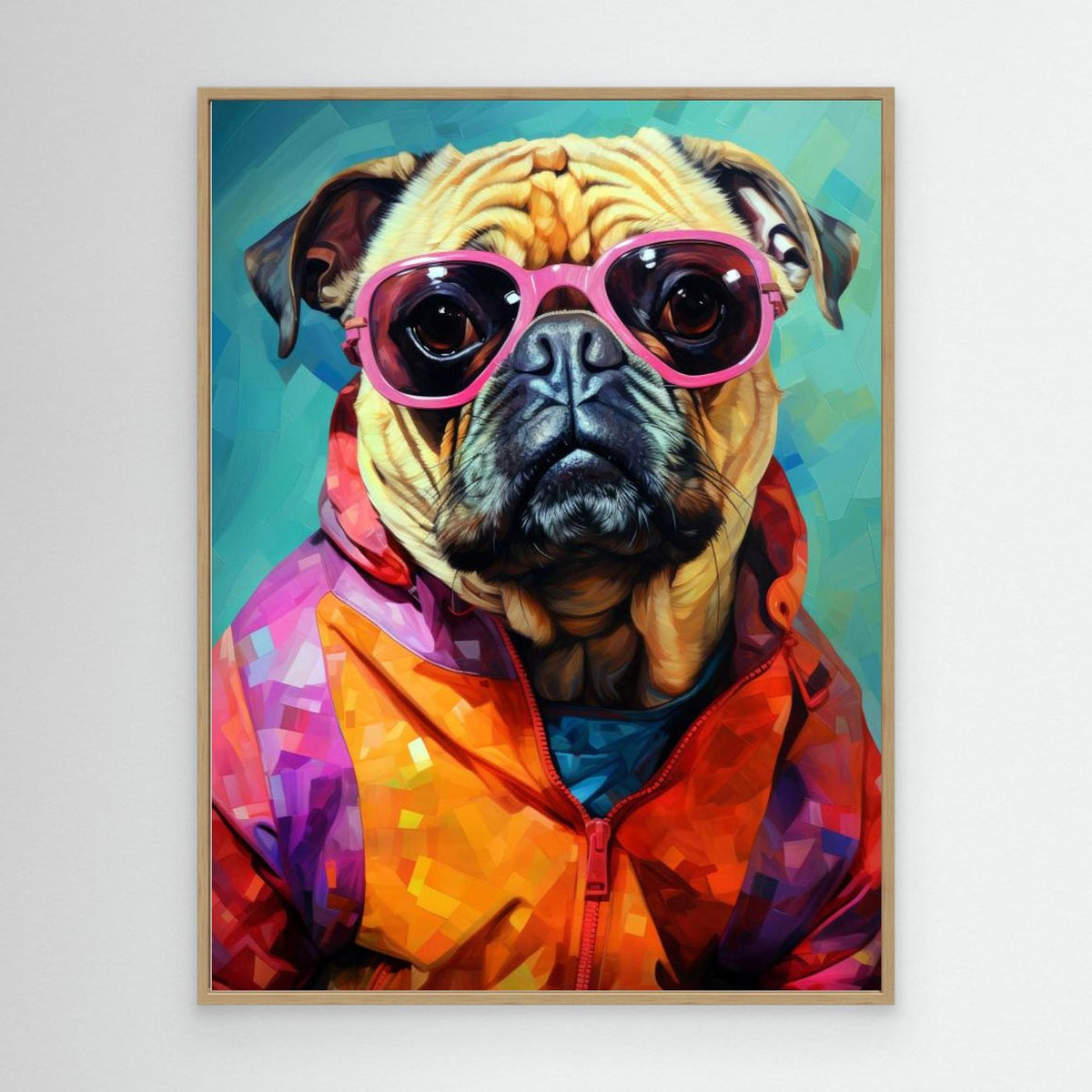 Dog Watercolor Animal Art by Justyna Jaszke