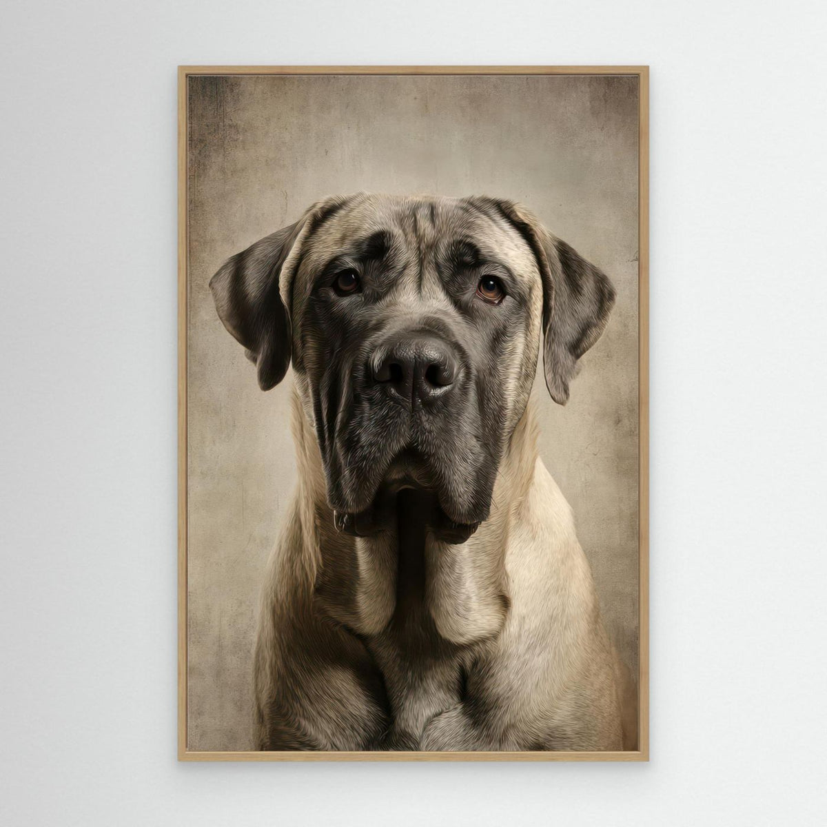 Dog Mastif Majestic Portrait 3 by Rafal Kulik