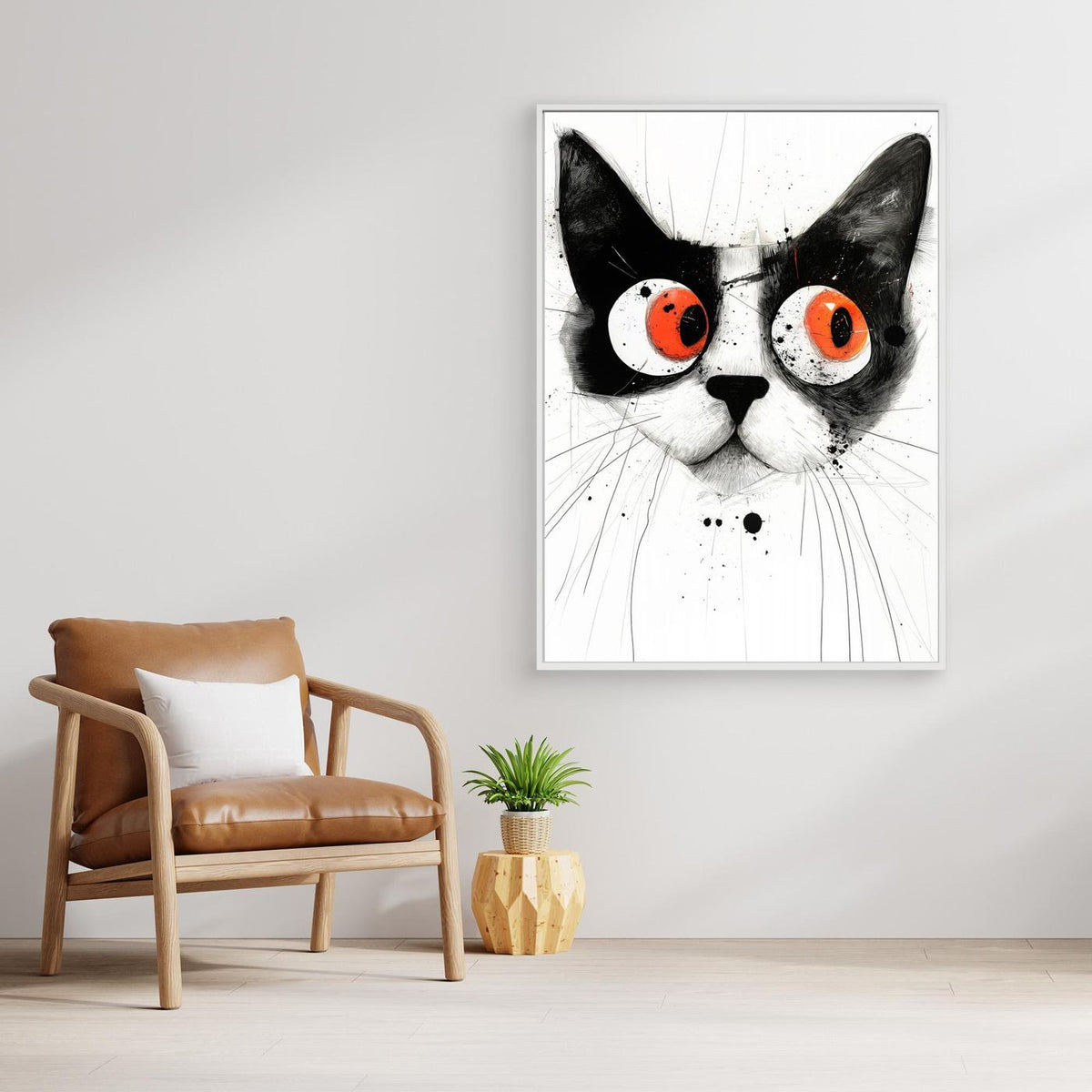 Drawing Cat Animal Art (4) by Justyna Jaszke