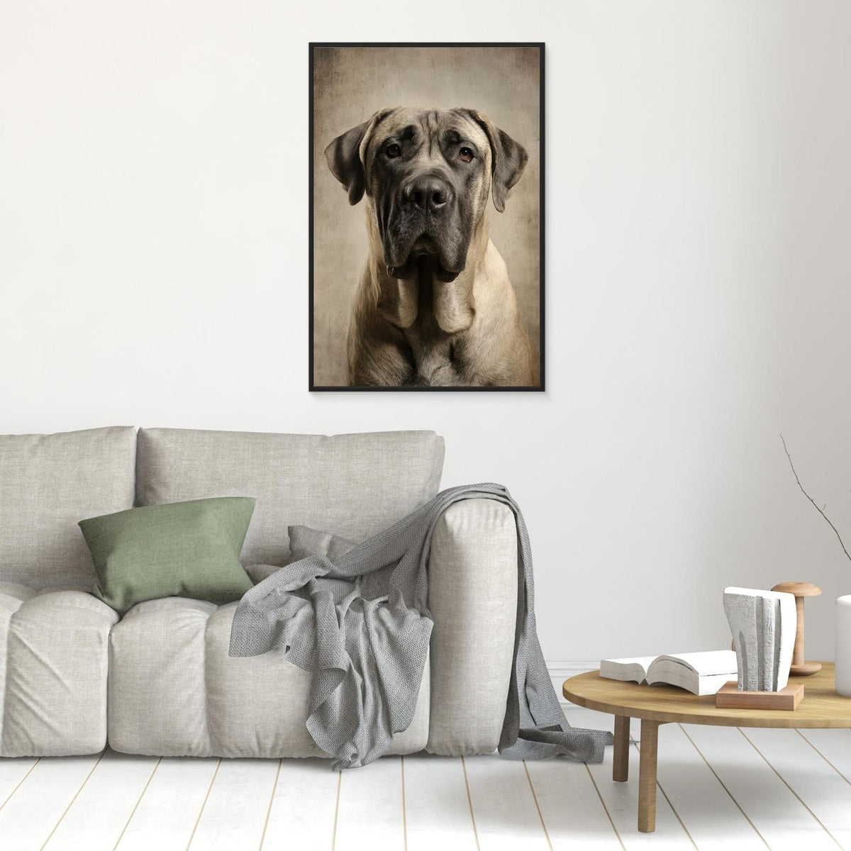 Dog Mastif Majestic Portrait 3 by Rafal Kulik