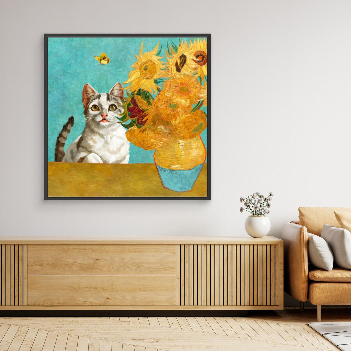 Vincent Van Gogh's Cat (and a Butterfly) by Marja Van Den Hurk