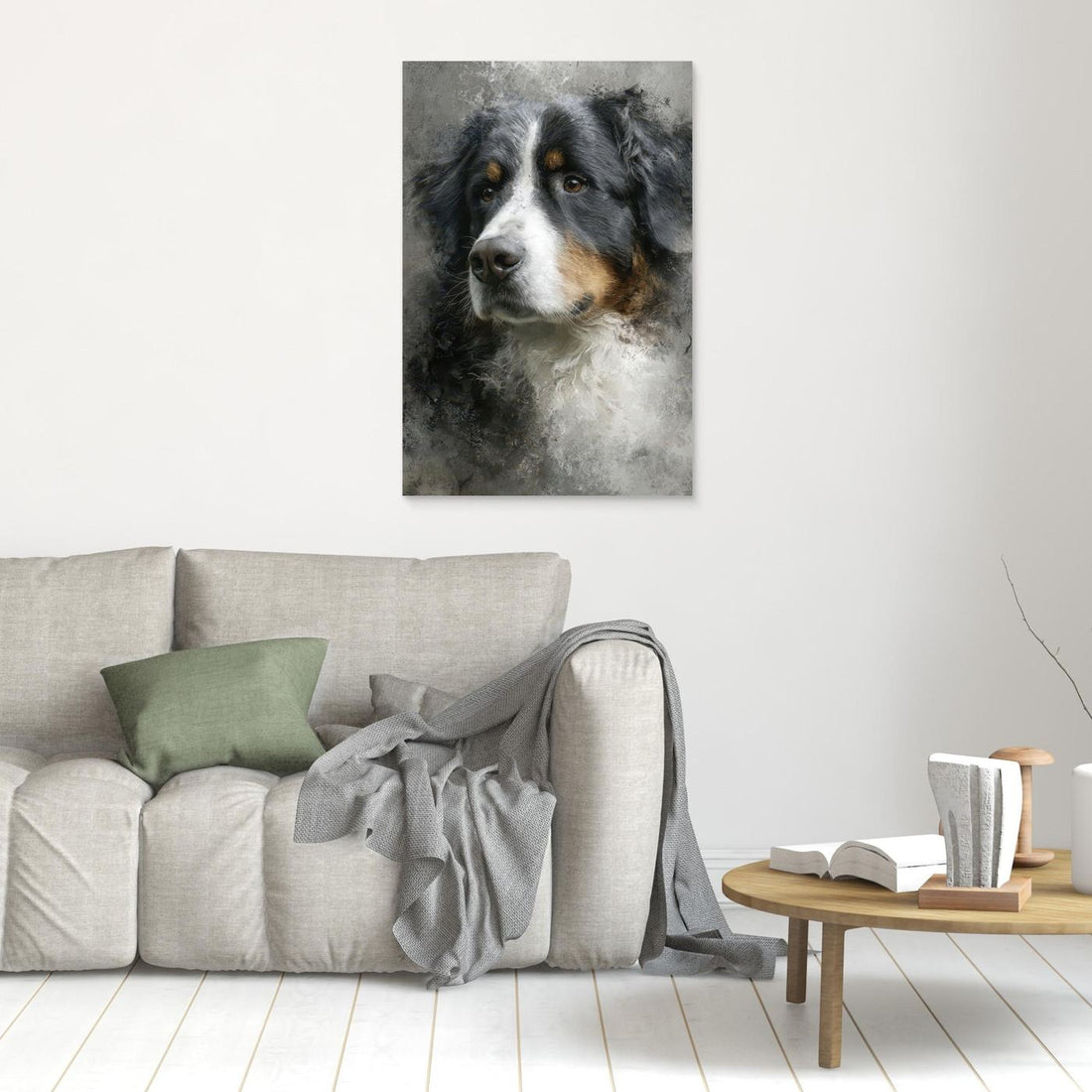 Bernese Mountain Dog Portrait 1 by Rafal Kulik