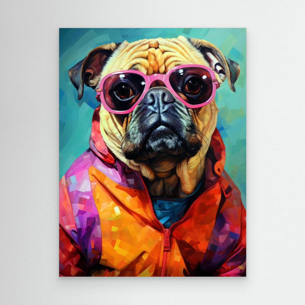 Dog Watercolor Animal Art by Justyna Jaszke