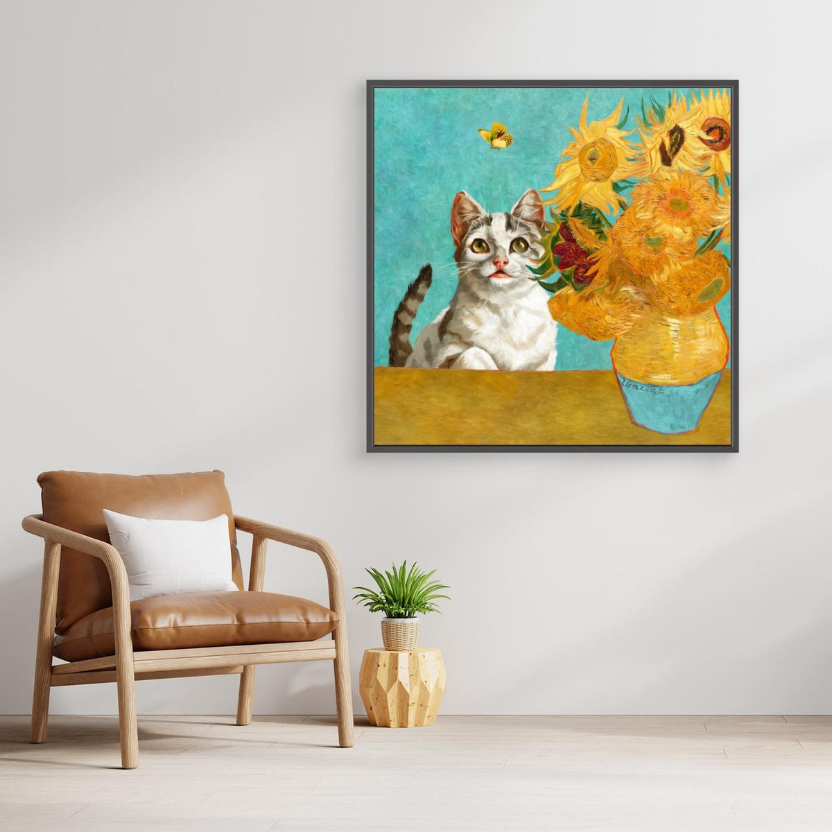 Vincent Van Gogh's Cat (and a Butterfly) by Marja Van Den Hurk