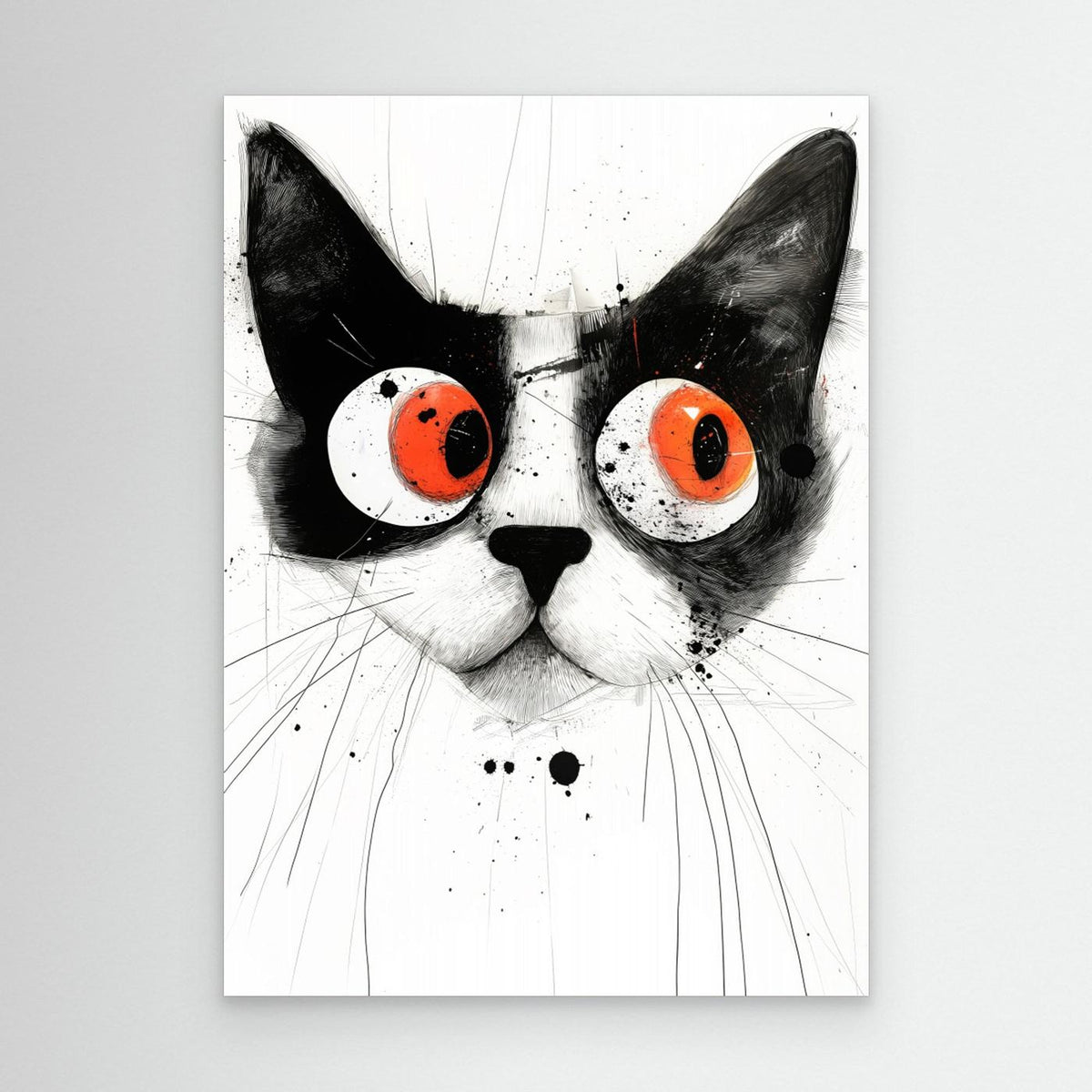 Drawing Cat Animal Art (4) by Justyna Jaszke