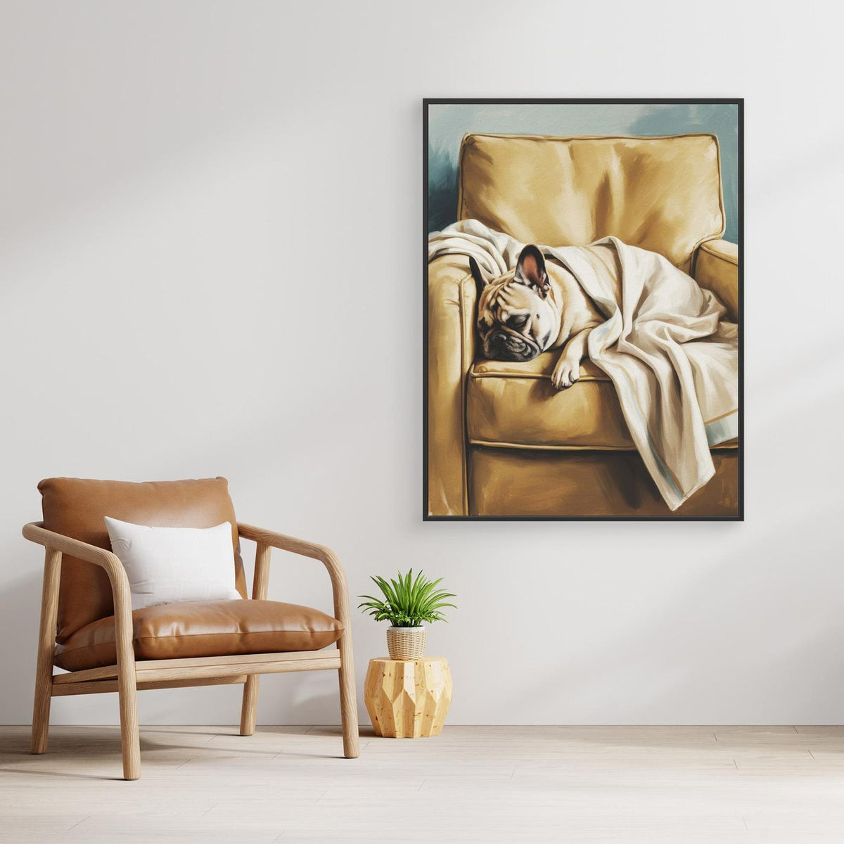 Sleeping French Bulldog by Andreas Magnusson