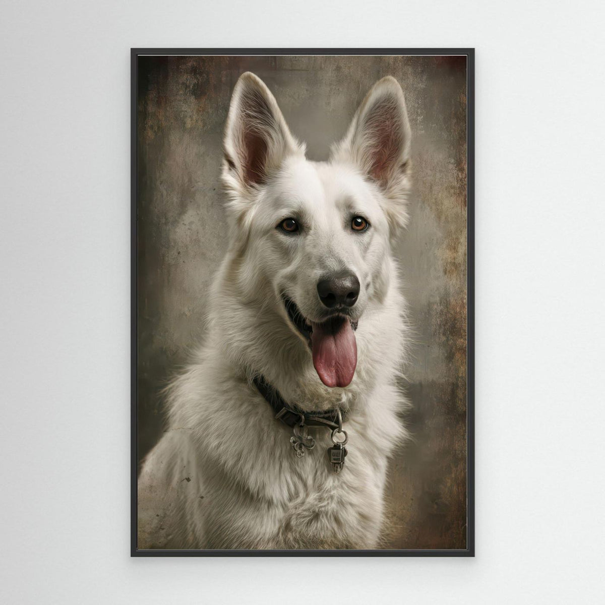 Beautiful White Swiss Shepherd Dog 1 by Rafal Kulik