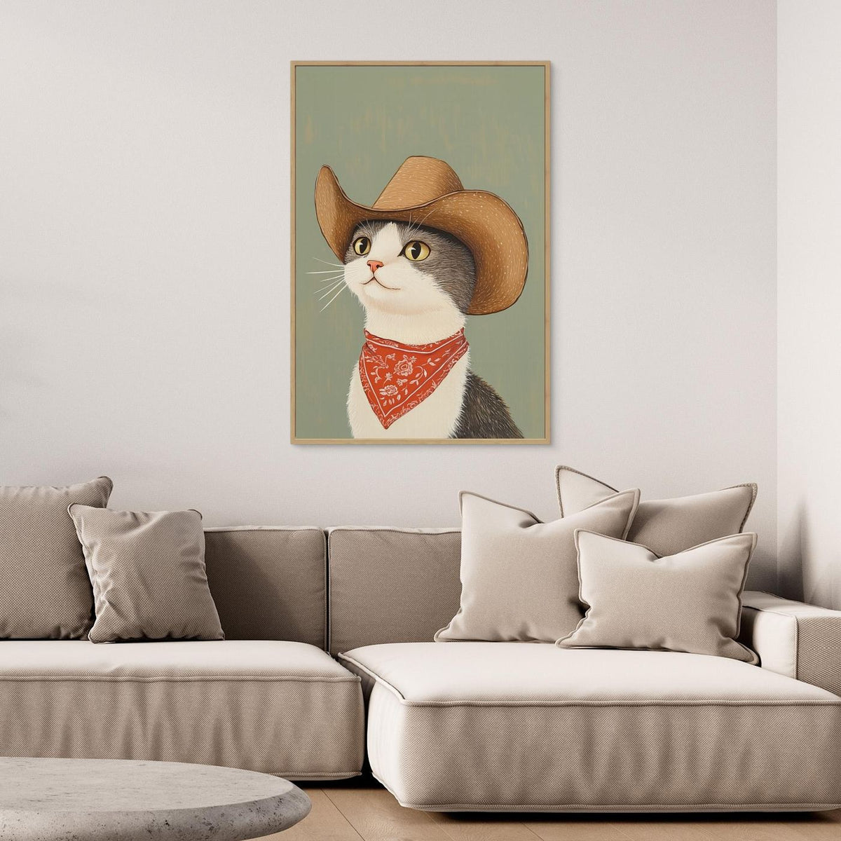 Cowboy English Shorthair Cat by Melloi Art Prints