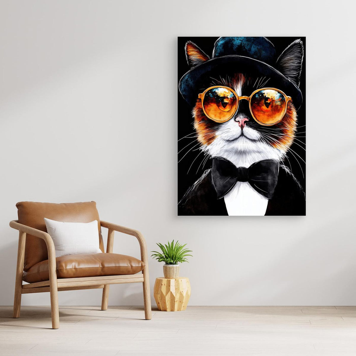 Hipster Cat 1 by Justyna Jaszke
