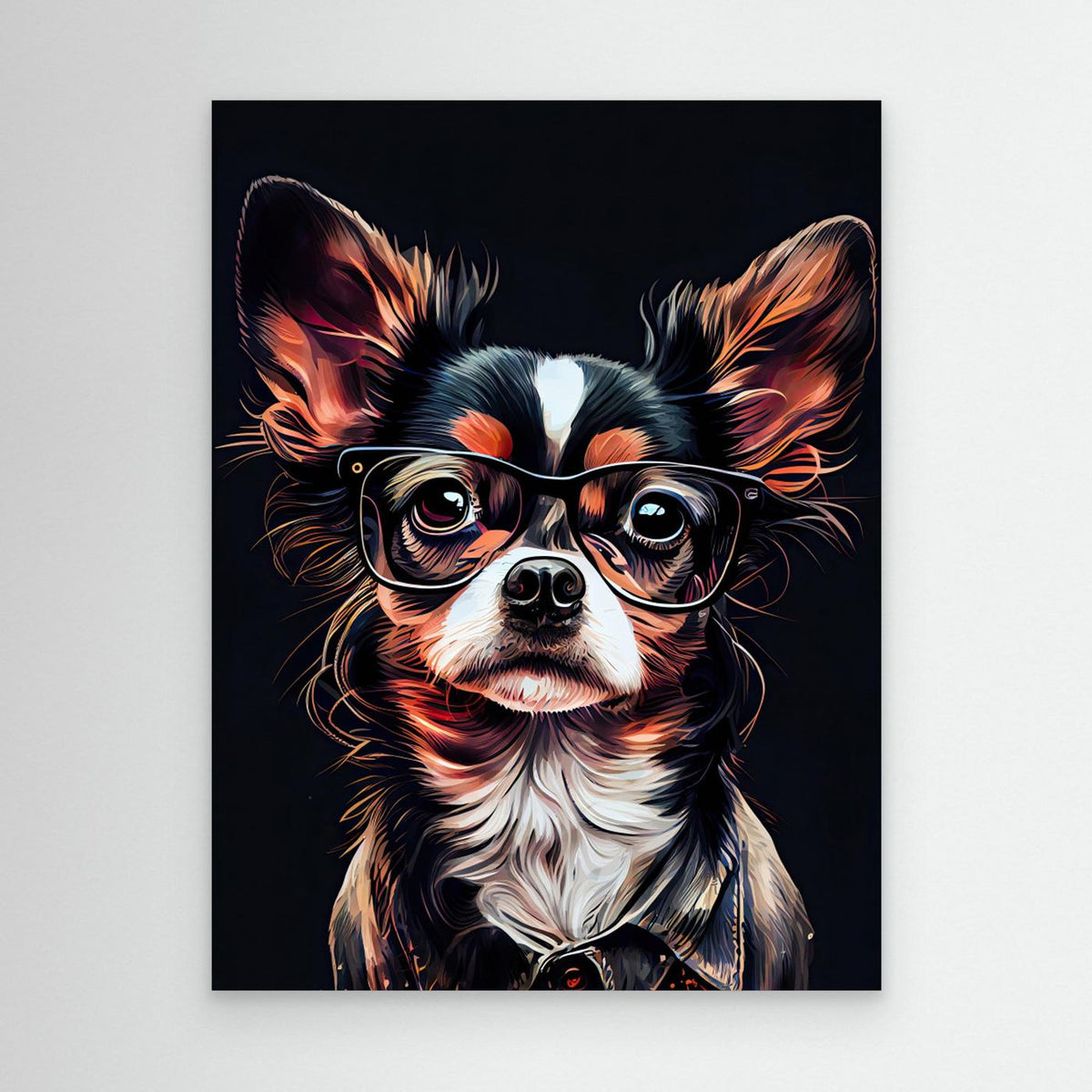 Dog hipster 3 by Justyna Jaszke