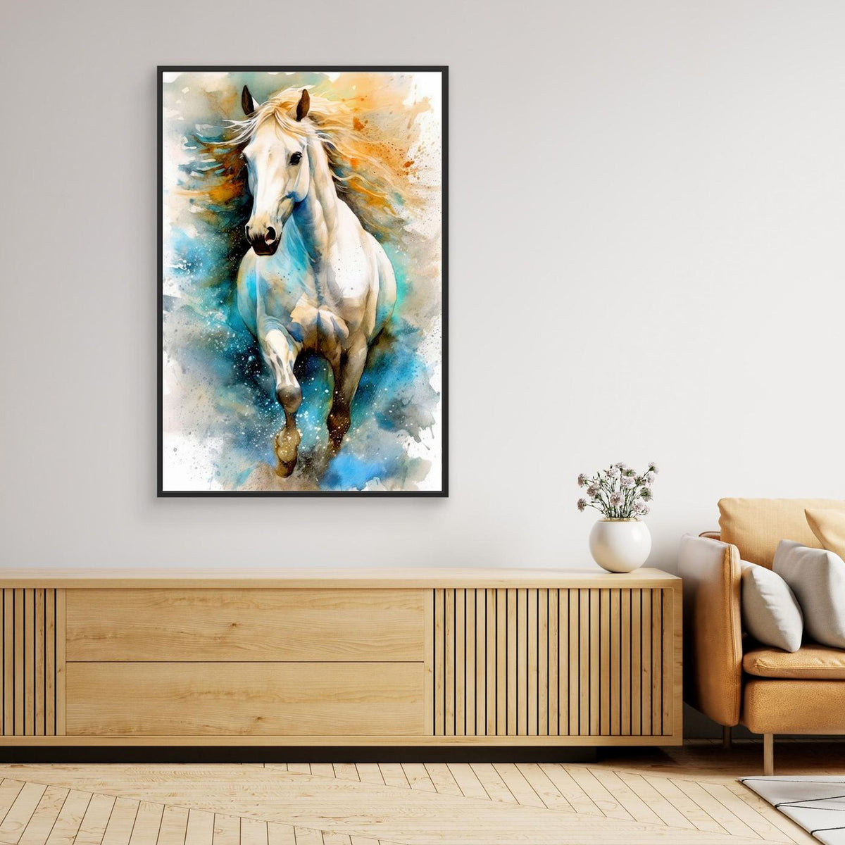 Watercolor Horse (14) by Justyna Jaszke