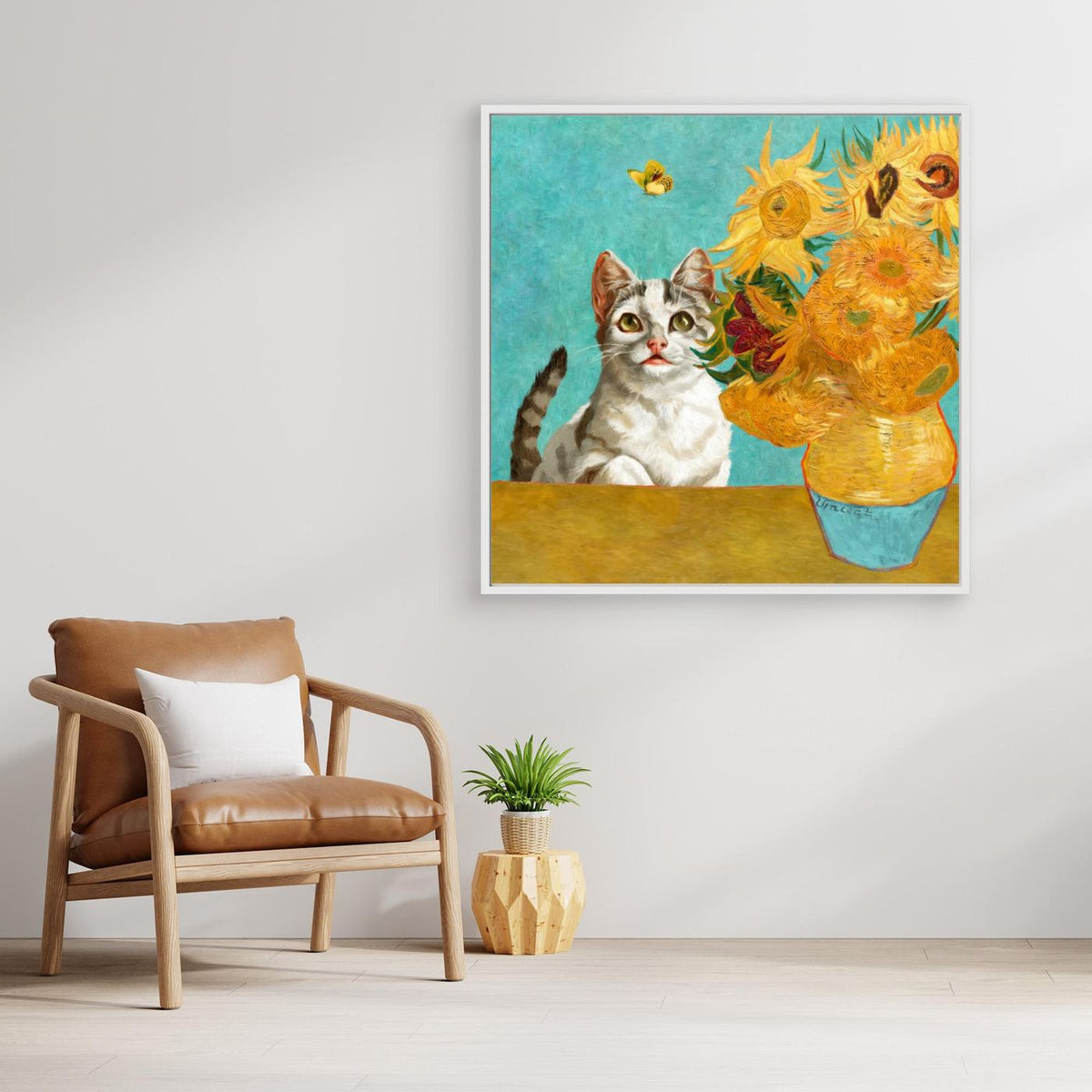 Vincent Van Gogh's Cat (and a Butterfly) by Marja Van Den Hurk