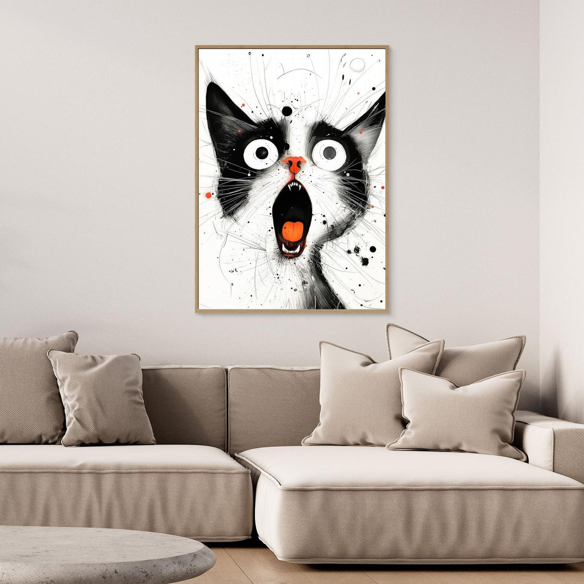 Drawing Cat Animal Art (15) by Justyna Jaszke